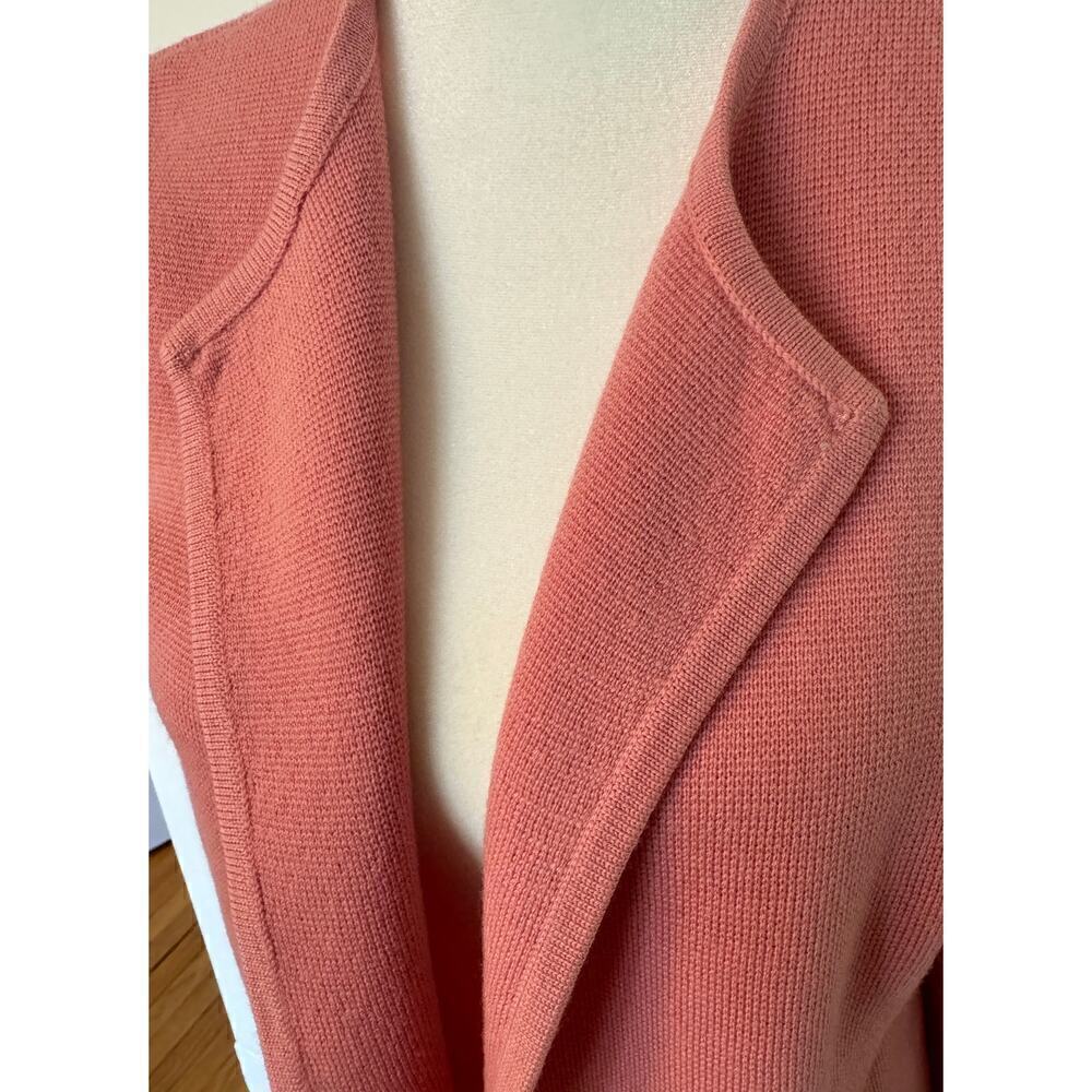 Talbots Pure Merino Wool Open Cardigan Size S (duster shacket sweater) - Picture 2 of 6